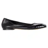 Aeyde Ballet Shoes In Black Leather In Black