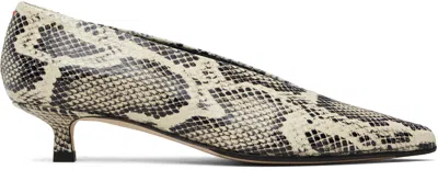 AEYDE BEIGE CLARA POINTED-TOE HEELS