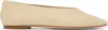Aeyde Beige Kirsten Leather Ballerina Flats In Latte