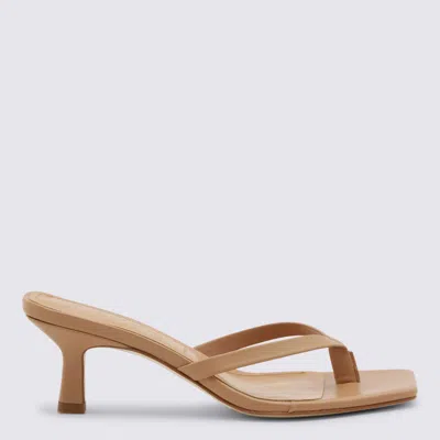 Aeyde Beige Leather Wilma Sandals In Multi