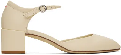 Aeyde Beige Magda Heels In Creamy