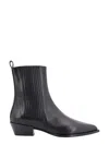 Aeyde 40mm Belinda Leather Ankle Boots In Black