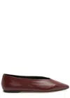Aeyde 10mm Betty Napa Leather Ballerinas In Burgundy