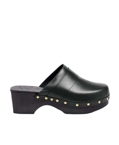 AEYDE BIBI 60MM LEATHER WOODEN CLOG