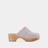 Aeyde Bibi Clogs In Purple