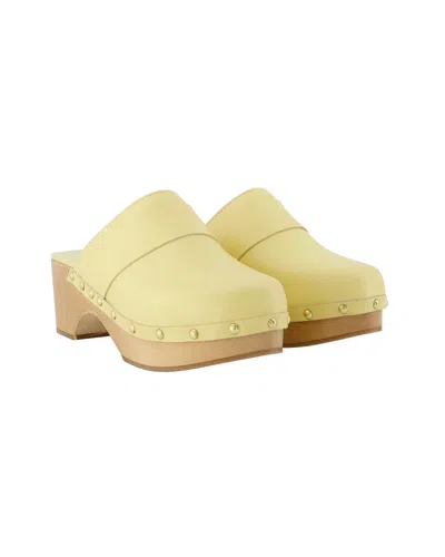 Aeyde Bibi Slides -  - Butter - Leather In Yellow