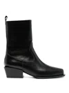 Aeyde Bill Leather Ankle Boots In Black