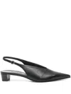 Aeyde Oti Slingback Pointed Toe Pump In Black