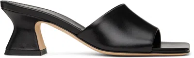 Aeyde Black Ale Leather Mules