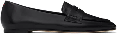 Aeyde Black Alfie Leather Loafers