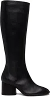Aeyde Ariana Nappa-leather Block-heel Boots In Black