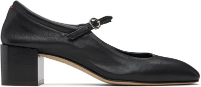 Aeyde Black Aline Heels