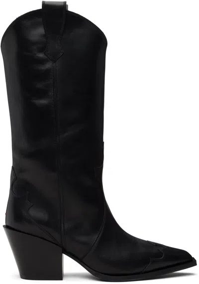 Aeyde Black Ariel Cowboy Boots