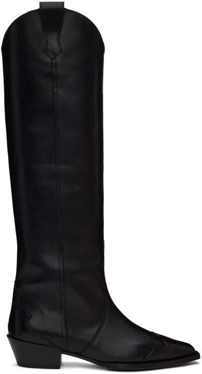 Aeyde Black Aruna Tall Boots