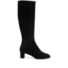 Aeyde Marty 50 Suede Knee-high Boots In Black