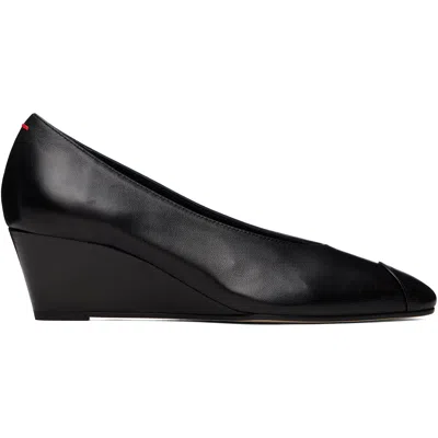 Aeyde Black Calea Cap Heels