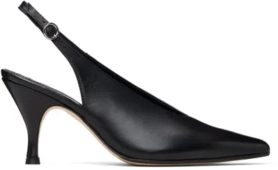 Aeyde Carla Leather Slingback Pumps In Black