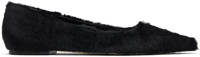 Aeyde Black Cassy Pointed-toe Ballerina Flats