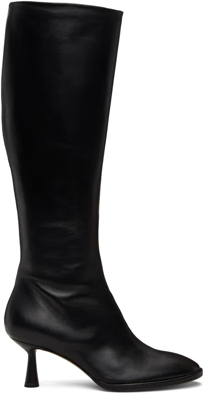 Aeyde Black Catherine High Sock Boots