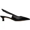 Aeyde Catrina Leather Kitten-heel Slingback Pumps In Black