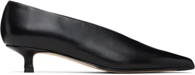 Aeyde Clara Nappa Leather Kitten Heel Pumps In Black