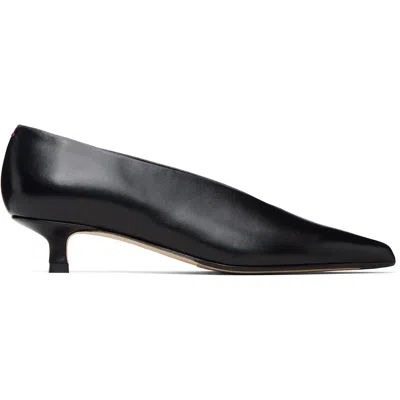Aeyde Clara Nappa Leather Kitten Heel Pumps In Black