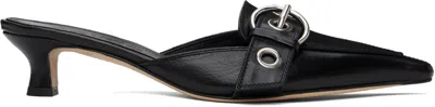 Aeyde Black Daniella Nappa Leather Heels