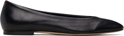 Aeyde Black Ellie Almond-toe Flats