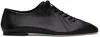 Aeyde Pointed Toe Nappa Leather Flats In Black