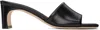 Aeyde Square-headed High-heeled Sandals In Black