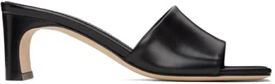Aeyde Black Jeanie Heeled Sandals