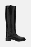 Aeyde Black Leather Boots In Black