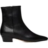 Aeyde Pointed-toe Leather Boots In Black