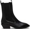 Aeyde Leather Pointed-toe Boots In Black