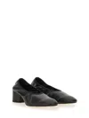 Aeyde Black Nappa Leather High Heels In Black
