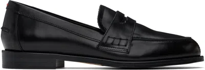 Aeyde Black Oscar Leather Loafers