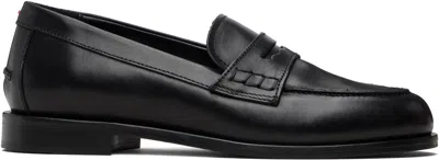 Aeyde Oscar Leather Loafers In Black