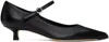 Aeyde Black Polina Nappa Leather Heels In Black