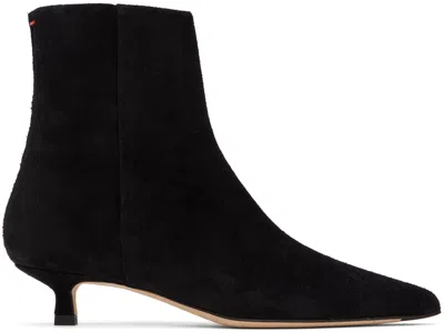 Aeyde Sofie Suede Ankle Boots In Black