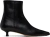 Aeyde Black Sofie Leather Ankle Boots In Black