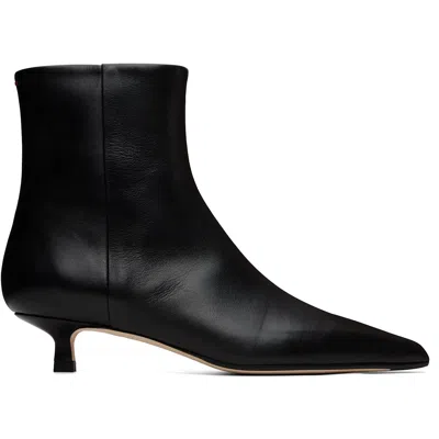 Aeyde Black Sofie Leather Ankle Boots