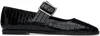 Aeyde Brown Sunny Ballerina Flats In Black