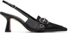 Aeyde Tara Eyelet High Heel Sandals In Black