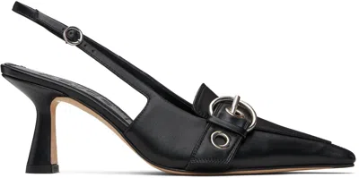 Aeyde Black Tara Eyelet Heels
