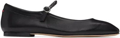 Aeyde Maryjane Leather Ballerina Shoes In Black