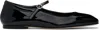 Aeyde Uma Nappa Leather Ballet Flats In Black