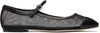 Aeyde Uma Mesh Leather Mary Jane Flats