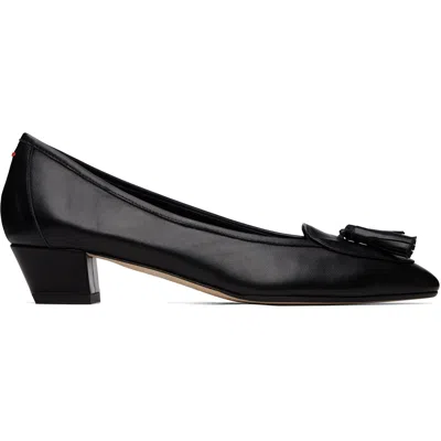 Aeyde Black Valentine Tassel Heels