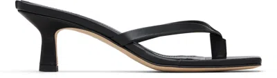 Aeyde Black Wilma Square-toe Heeled Sandals