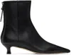 Aeyde Elina 55 Leather Ankle Boots In Black